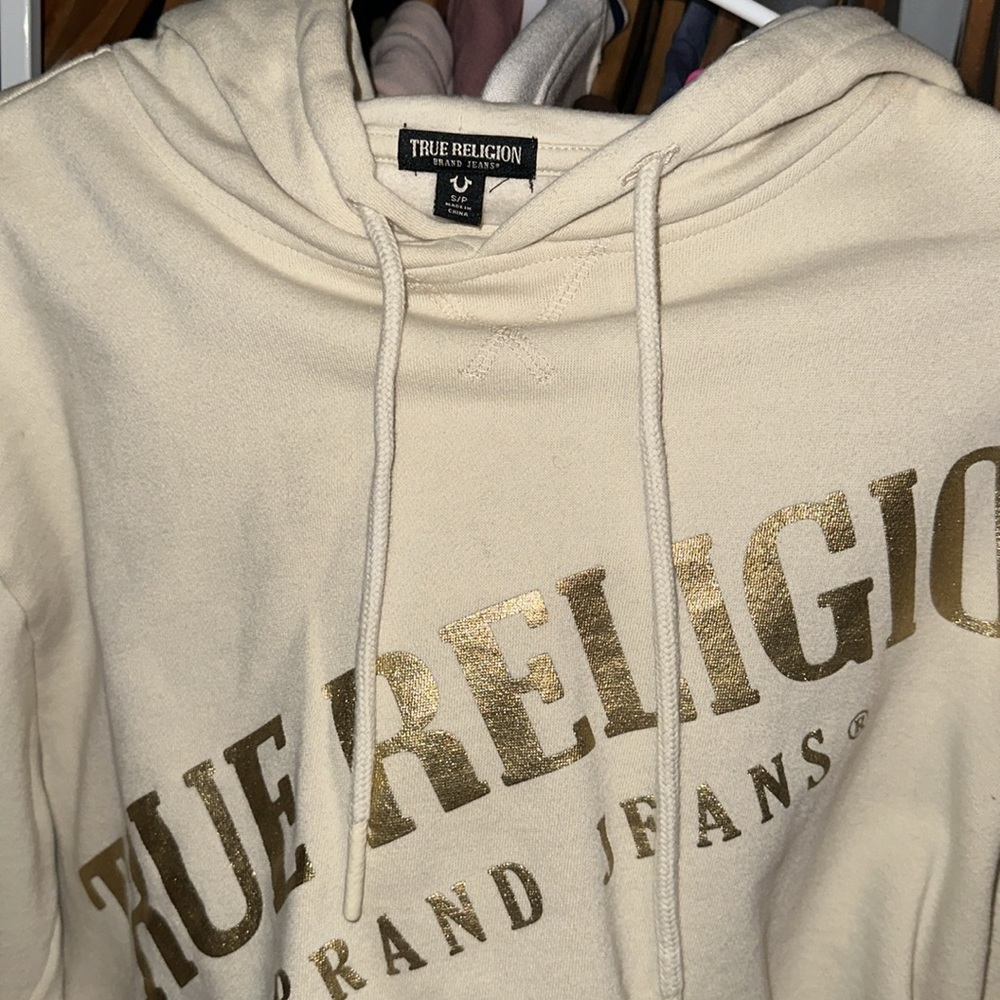 True Religion cropped hoodie